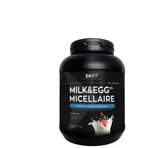 Comparateur de prix : Eafit Milk & Egg 95 Micellaire Goût Fruits Rouges 750g