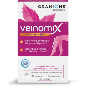 Comparateur de prix : EA PHARMA GRANIONS Veinomix (60 comprimés)