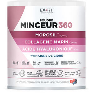 Comparateur de prix : Eafit Minceur 360 Poudre - Morosil + Collagène Marin + Acide Hyaluronique - 275g