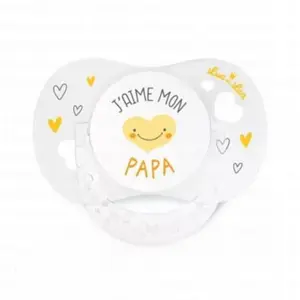 Luc et Léa Sucette essentiel j'aime Papa 0-6MVendu paratida-santediscount