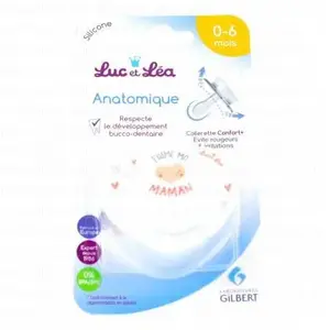 Comparateur de prix : Luc et Léa Sucette Anatomique +0m avec Anneau J'aime ma Maman