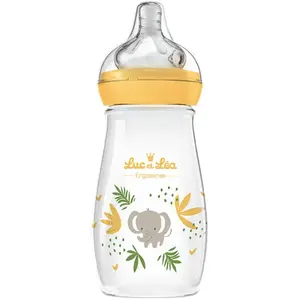 Comparateur de prix : Biberon Luc et Léa - Plastique Jaune - Éléphant - Anti-colique - 270ml