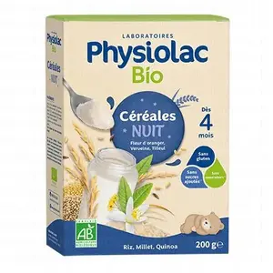 Comparateur de prix : Physiolac Bio Céréales Nuit 200 g