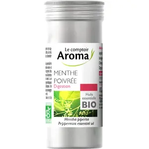LE COMPTOIR AROMA Huile essentielle de menthe poivrée bio flacon 10ml pas cher