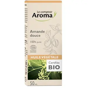 Le Comptoir Aroma Huile Végétale Amande Douce Bio 50ml pas cher