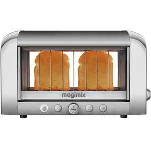 MAGIMIX Toaster vision fente extra-large brossé brillant 11538 pas cher