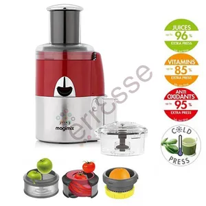 Magimix MAGIMIX Juice Expert 3 avec Coffret Coupe Légumes Rouge Chrome pas cher