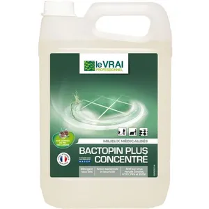 LE VRAI Détergent Bactopin Plus Concentré - tous types de surfaces - 5L pas cher