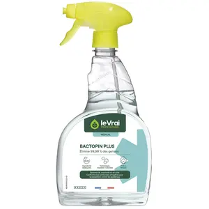 Comparateur de prix : LE VRAI Bactopin Plus Désinfectant Surfaces 750ml