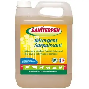 Comparateur de prix : SANITERPEN Détergent Surpuissant - Nettoyant manuel ou haute pression - Pour l'habitat - 5 L