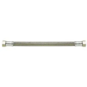 Jetly Flexible Tressé Inox STANDARD - Sanitaire/Chauffage/Clim - Tuyau Ø15-50mm - Femelle/Mâle 26x34 - 1000mm - Ø25mm