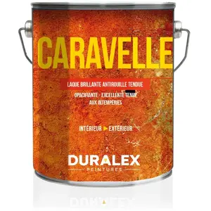 Comparateur de prix : Laque brillante antirouille de finition Caravelle noir 3L - DURALEX - ...