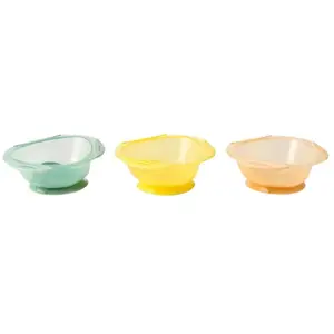 Formula Baby Lot de 3 Bols Transparent avec ventouse - À partir de 6 mois pas cher