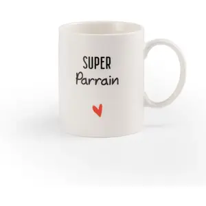 Tasse Super Parrain BLANC Maïka pas cher