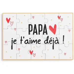 MAÏKA Puzzle d'annonce Papa pas cher
