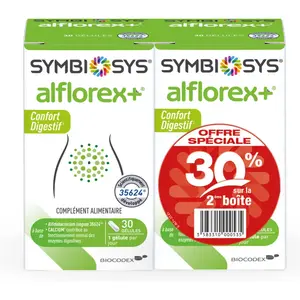 Comparateur de prix : Symbiosys Alflorex+ Lot de 2 x 30 gélules
