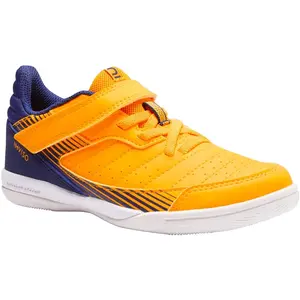 Chaussures de Futsal ESKUDO 500 KD Jaune-Bleu - KIPSTA pas cher