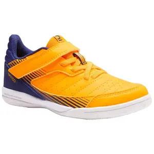 Chaussures de Futsal ESKUDO 500 KD Jaune-Bleu - KIPSTA pas cher