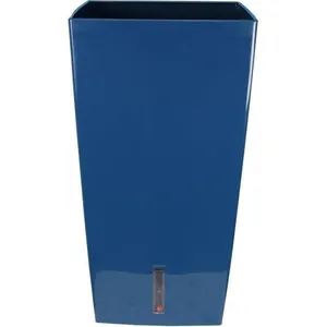 Comparateur de prix : Riss Bac à fleurs carré RIVIERA EVA NEW HAUT - Plastique - 52x52 cm - Bleu