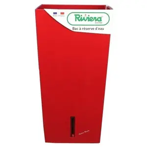 Riviera - Pot de fleurs carré Eva New en plastique 37 x 37 x Hauteur 68,5