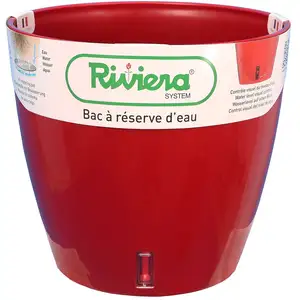 RIVIERA Pot rond Eva New en plastique - Ø 31 cm - 14,5 L - Rouge pas cher
