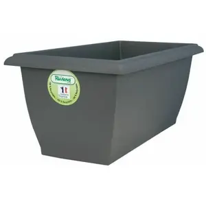 Comparateur de prix : Riviera - Jardiniere Evolution - 80 x 40 x h 32 cm - 64 l - Gris