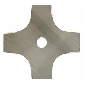 Lame 4 dents évidées adaptable pour débroussailleuse - Coupe de 230mm, alésage: 25,4mm, épaisseur: 1,6mm