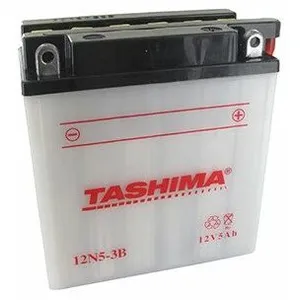 Batterie plomb TASHIMA 12V, 5A. L: 120, l: 60, H:130mm, + à droite pou...