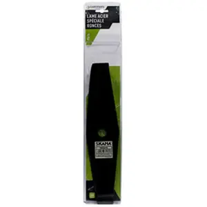 Comparateur de prix : Greenstar lame acier 2 dents spéciale ronces pour débroussailleuse, dimensions coupe: 320mm, alésage: 20,0mm, ep: 4,0mm. (sous coque).