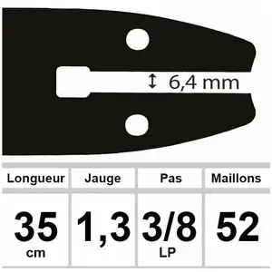 Comparateur de prix : Guide OZAKI 35 cm 3/8LP 1,3mm