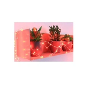 GENERIQUE guirlande micro-led - 7,5 m - rouge - 150 led - 16 fonctions mémoire - câble argent transparent pas cher
