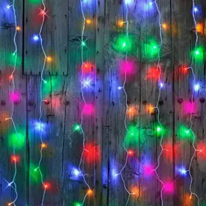 Rideau lumineux pour façade - multicolore pas cher
