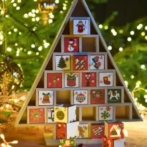 Calendrier de l'avent en bois pas cher