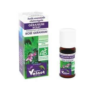 Docteur valnet géranium rosat huile essentielle bio 10ml pas cher