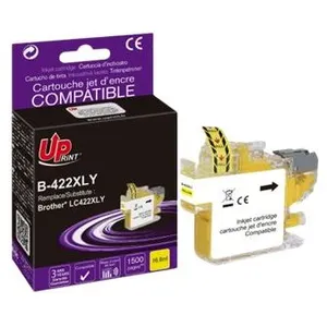 Cartouche encre UPrint compatible Brother LC422 XL Y jaune