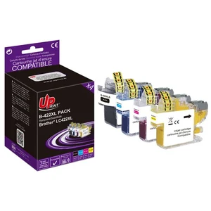 Pack UPrint 4 cartouches compatible Brother LC422 XL