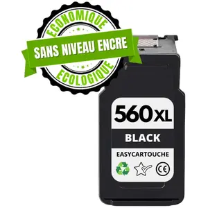 123CONSOMMABLES Cartouche compatible CANON PG-560 XL noir SANS NIVEAU ENCRE pas cher