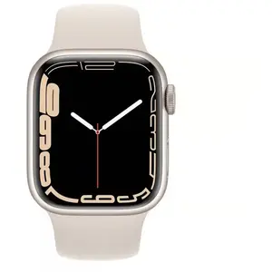 Montre Connectee Apple Watch Serie 7 45mm Blanche Grade A pas cher
