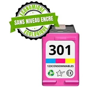Cartouche compatible HP 301 CL couleur - SANS NIVEAU ENCRE pas cher