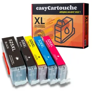 Comparateur de prix : 123CONSOMMABLES - Pack 5 Cartouches compatibles Canon PGI-525/CLI-526