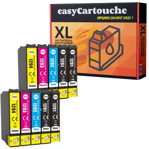 Comparateur de prix : 123CONSOMMABLES - T1295 - Pack 10 Cartouches compatibles avec EPSON T1295 XL pou