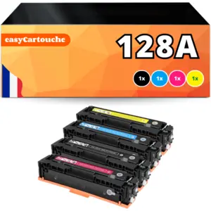 Pack de 4 toners compatible HP 128A (BK+C+M+Y)Vendu pareasycartouche