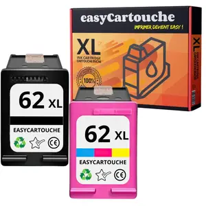 Comparateur de prix : 123Consommables Pack 2 Cartouches compatibles HP 62 XL - SANS NIVEAU - Neuf
