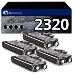 Comparateur de prix : 123CONSOMMABLES - Pack 4 Toners compatibles Brother TN-2320 Noir