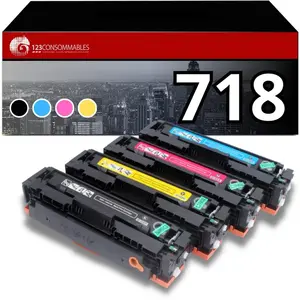123CONSOMMABLES - Pack 4 Toners compatibles Canon 718Vendu pardarty