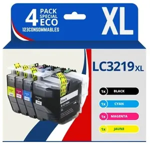 Comparateur de prix : 123CONSOMMABLES - LC3219XL Cartouches encre compatible avec Brother LC3219XL LC3