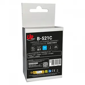 Comparateur de prix : UPrint cartouche B-521C compatible Brother LC521 (Cyan)