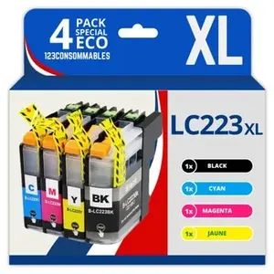 Comparateur de prix : 123CONSOMMABLES - Pack Compatible Brother Lc-223 pour Brother MFC J4620DW DCP J5
