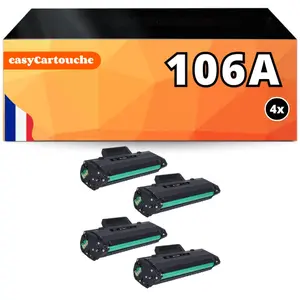 Comparateur de prix : 123CONSOMMABLES - Pack 4 Toners compatibles HP 106A Noir