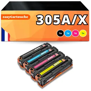 123CONSOMMABLES - Pack 4 toners compatible HP 305A/XVendu pardarty